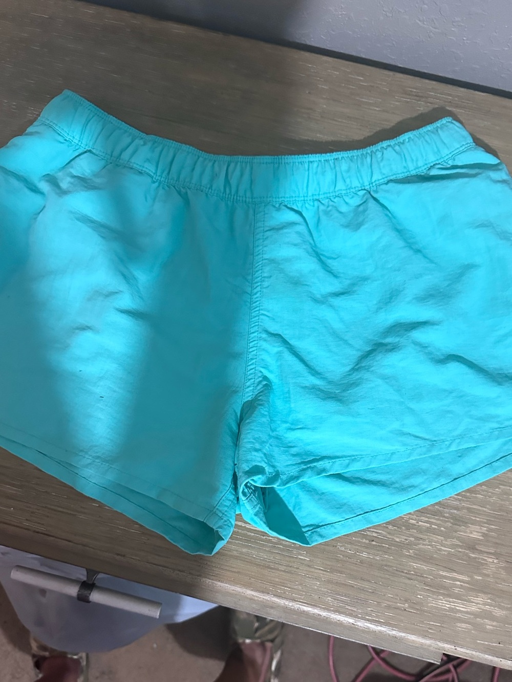 State of Mind Women's Aqua Athletic Pull-On Shorts